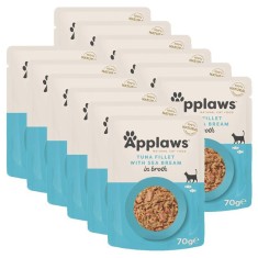 Applaws pentru pisici cu ton ?i dorada in bulion 12 x 70 g foto