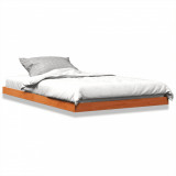 Cadru de pat, maro ceruit, 120x200 cm, lemn masiv de pin GartenMobel Dekor, vidaXL