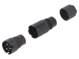 Mufă Circulară RST 3-Pin Argintată 8A 250V