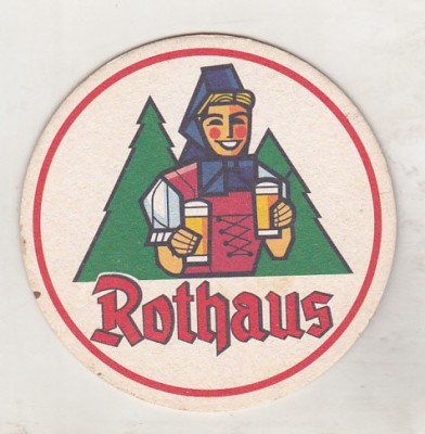 bnk div Suport de carton pentru halba/pahar bere - coaster - Rothaus foto