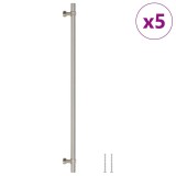Cumpara ieftin Manere de dulap, 5 buc., argintiu, 320 mm, otel inoxidabil