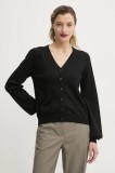 Bruuns Bazaar cardigan femei, culoarea negru, light, BBW4578