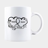 Cana alba personalizata NASA SI NASU VA IUBIM, INOVATIX&reg;. 330ml, Oem