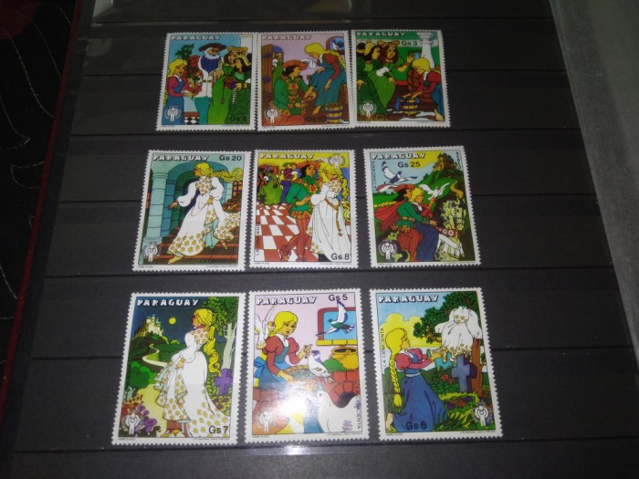 TIMBRE PARAGUAY DESENE ANIMATE
