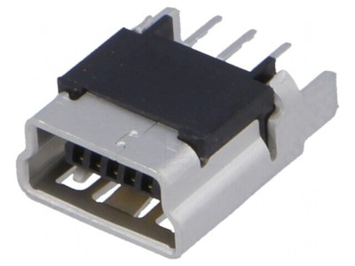 Conector USB B Mini pentru PCB THT 5 PIN foto