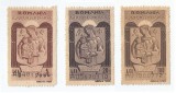 *Romania, lot 1003 cu 3 timbre fiscale de ajutor, 1942, NG, Nestampilat