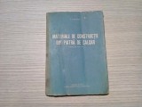 MATERIALE DE CONSTRUCTIE DIN PIATRA DE CALCAR - K. P. Galanin - 1955, 96 p.