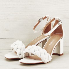 Sandale elegante albe BL6505 131 foto