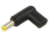 Adaptor USB C DC 5,5/2,5 100W 5A Negru, Akyga