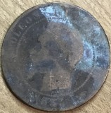 MNDSTR (1) Franta Napoleon III 10 Centimes 1855