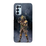 Husa compatibila cu Oppo A72, Viceversa, model Bloodhound Apex Legends, Silicon, TPU, Transparent, Carcasa