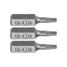 65492 STHOR Set 3 biti profil Torx T10, prindere hexagonala 1/4&amp;quot;, lungime 25 mm