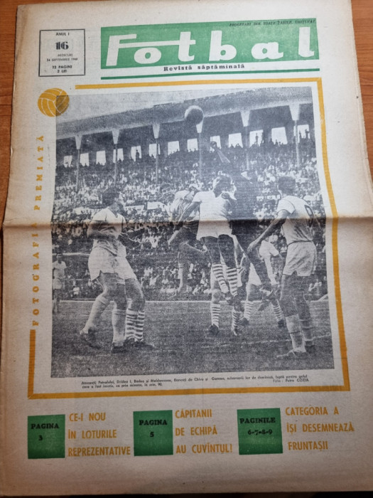 fotbal 14 septembrie 1966-universitatea craiova,petrolul,dinamo pitesti,