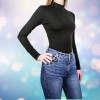 Bluza damă tip maletă din bumbac cu elastan - Confort și stil pentru orice ocazie - S - Negru