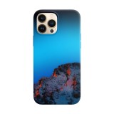 Husa compatibila cu Apple iPhone 11 model Mountain sunset, Silicon, TPU, Viceversa, Transparent, Carcasa