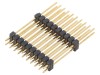 FISCHER ELEKTRONIK Conector Pin Header 2x10 pini tata aurit THT Pas 2.54mm