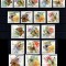 Fujeira 1967, Mi #159-176 B**, nedantelat, fauna, fluturi, MNH, cota 24 &euro;!