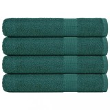VidaXL Prosoape 4 buc Verde 100x200 cm 360 g/m&sup2; 100% bumbac