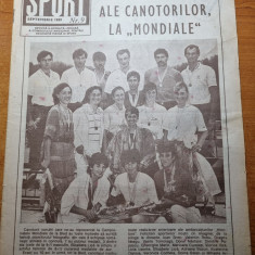 sport septembrie 1989-aurelia dobre,d.silivas,echipa de fotbal petrolul ploiesti