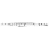 Cumpara ieftin Tarc caini 28 panouri negru 100x50 cm otel vopsit electrostatic