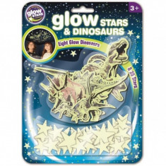 Stele si dinozauri fosforescenti The Original Glowstars Company, Multicolor foto
