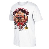 Chicago Blackhawks tricou de bărbați 2015 Stanley Cup Champions Caricature - S, Reebok