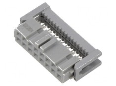 Conector IDC mufă mamă 16 PIN 1,27mm 2,5A pentru cablu-bandă