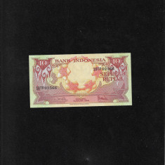 Rar! Indonezia Indonesia 10 rupiah rupii 1959 seria02566 aunc