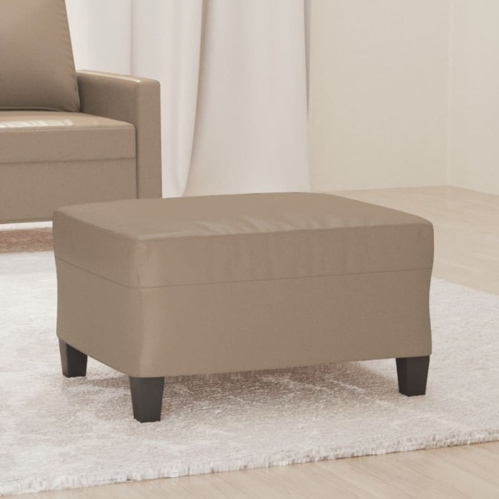 Taburet, cappuccino, 70x55x41 cm, piele ecologică