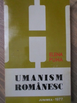 UMANISM ROMANESC-ELENA PUHA foto