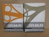 Cele doua vol. ale lucrarii &bdquo;Drumuri&rdquo; de Roger Coquand (vol.1: Constructie-Intretinere / vol.2: Circulatie-Traseu)