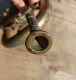Trompeta veche rotary valve productie Graslitz in Bohmen