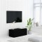 Gossi dulap tv, negru, 80x34x30 cm, lemn prelucrat