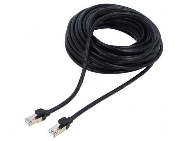Patch cord F/UTP 7 litat Cu PVC negru 15m