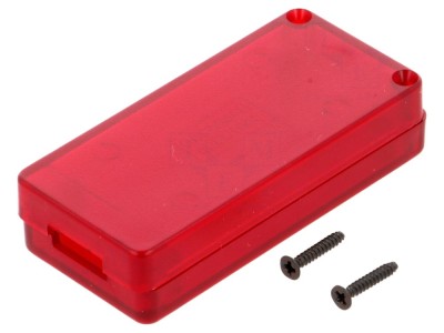 Carcasă USB ABS roşu semitransparent foto