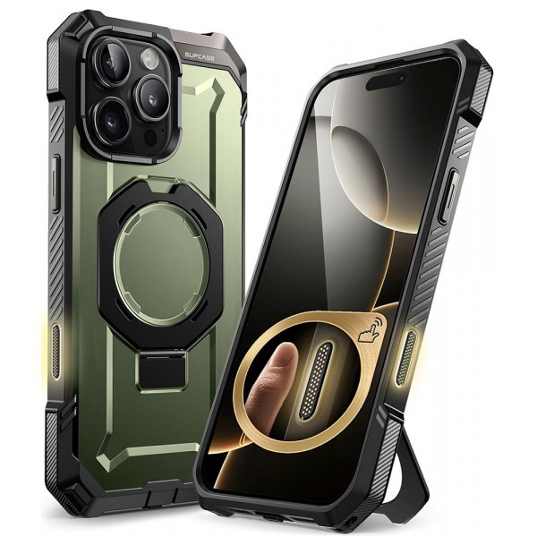 Husa pentru Apple iPhone 15 Pro Max, Supcase, Unicorn Beetle Defender, Verde