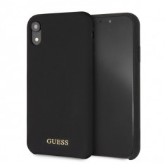 Husa Guess GUHCI61LSGLBK iPhone XR black Silicon foto