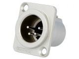 Soclu XLR 4-Pin Tată Argintat