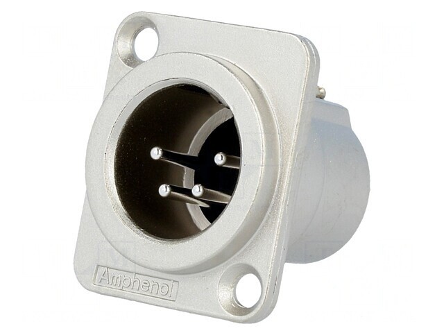Soclu XLR 4-Pin Tată Argintat