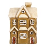 Cumpara ieftin Candela Casuta Craciun ceramica multicolora 23x15x33 cm