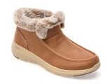 Ghete SKECHERS maro, GLACIAL ULTRA, din material textil