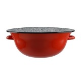 Lighean, vajling din Fier Emaillat rosu 10L Handy KitchenServ