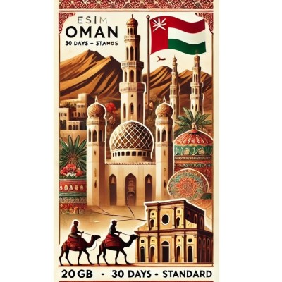 eSIM Oman 20GB 30Days Standard foto