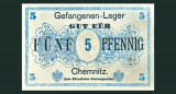 F. RARR : GERMANIA = LAGERGELD CHEMNITZ - 5 PFENNIG (1915) - UNC / CEA DIN SCAN