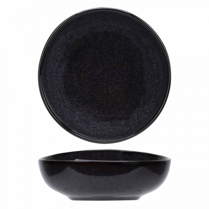 Cosy &amp; Trendy for Professionals Bol Black Granite 4 buc. negru &Oslash;21 cm