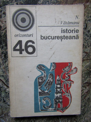 N. Vatamanu - Istorie bucuresteana foto