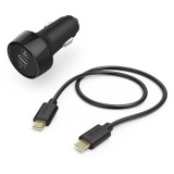 Incarcator auto Hama 183327, USB-C, 18W, Power Delivery, Negru