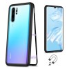 Husa Magnetica Huawei P30, Sticla Securizata + Folie Privacy, Protectie Completa, Anti-Spy