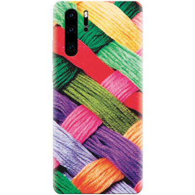 Husa silicon pentru Huawei P30 Pro, Colorful Woolen Art foto