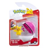 Cumpara ieftin Figurina in bila Clip N Go Pokemon S2, Pikachu si Love Ball